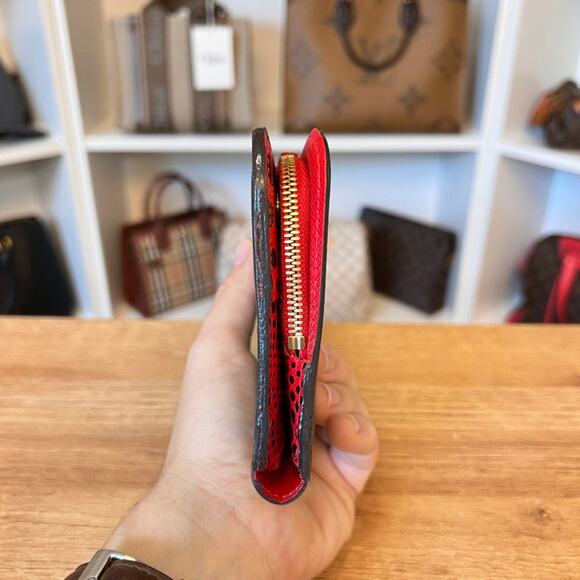 Louis Vuitton Monogram Kusama Waves Insolite Wallet Red - Limited Edition - Picture 7 of 10